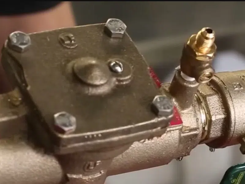 Backflow preventer assembly with valves and pressure test connections for Backflow Testing in Goodyear: What Every Homeowner Needs to Know Before the Notice Arrives showing backflow preventer assembly valves pressure test connections testing homeowners body