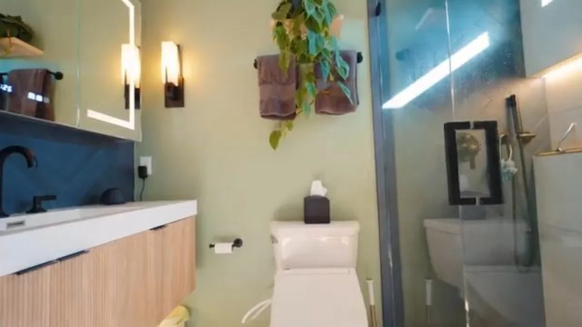 Bathroom shower or bathtub fixture area during installation or remodel work for Walk-In Shower Conversion in a PebbleCreek Active Adult Home: Process, Cost, and What to